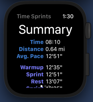 Sprint-o-Mat Screenshot